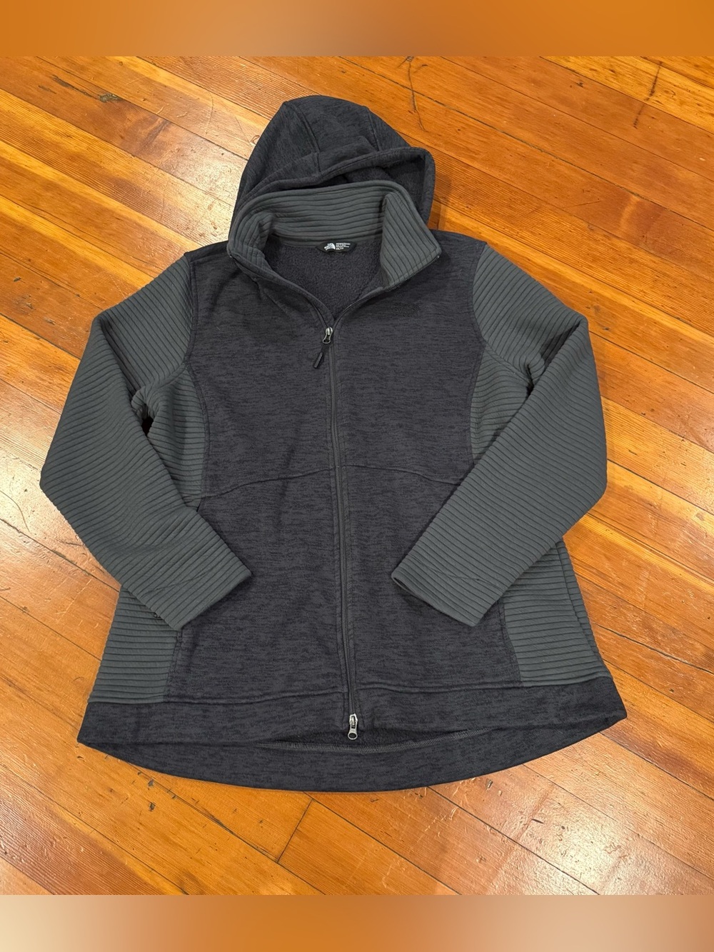 The North Face Women's Indi 2 Fleece Hoodie Parka in Charcoal Gray Size XXL/TTG